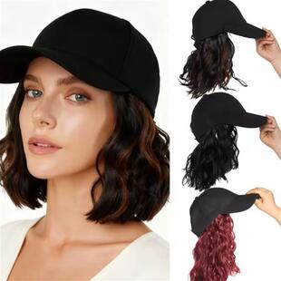 化疗后女士光头帽假发帽一体光头帽化疗帽子透气女士帽假发时尚