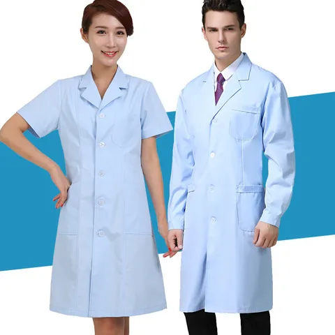 白大褂工程服医生服医师护士服短袖医护医院工作服男女