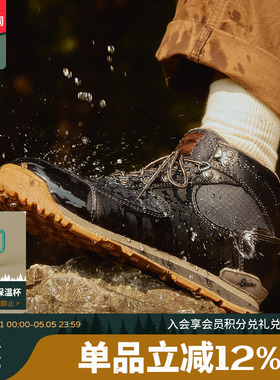 Danner丹纳男防水抓地耐磨舒适黑色中帮户外登山徒步鞋Jag II