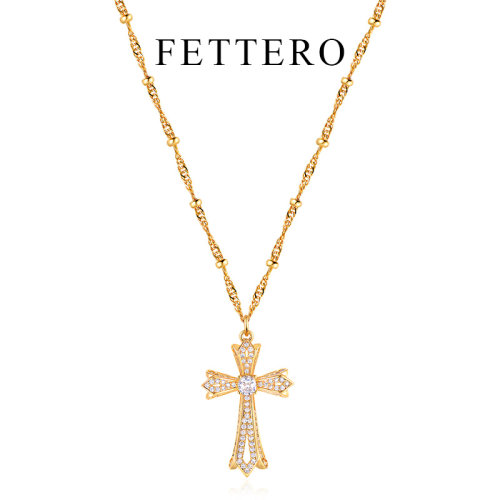 FETTTERO旗舰店十字架项链女款