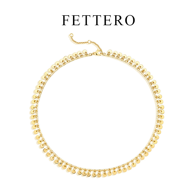 FETTERO原创设计圆片风铃项链