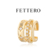 FETTERO原创金色轻奢锆石耳夹无耳洞女新款 高级感耳饰送朋友礼物