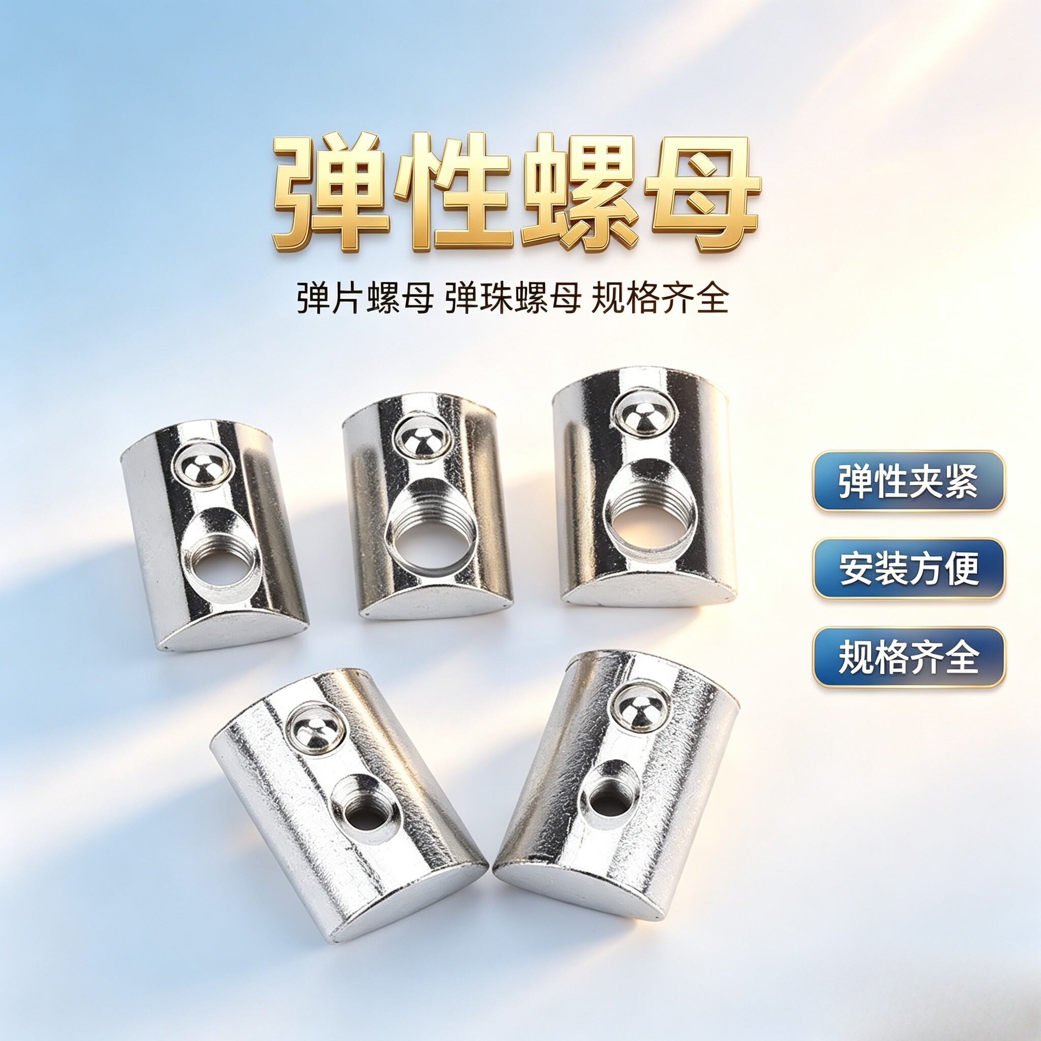 欧标铝挤型材料钢珠弹性