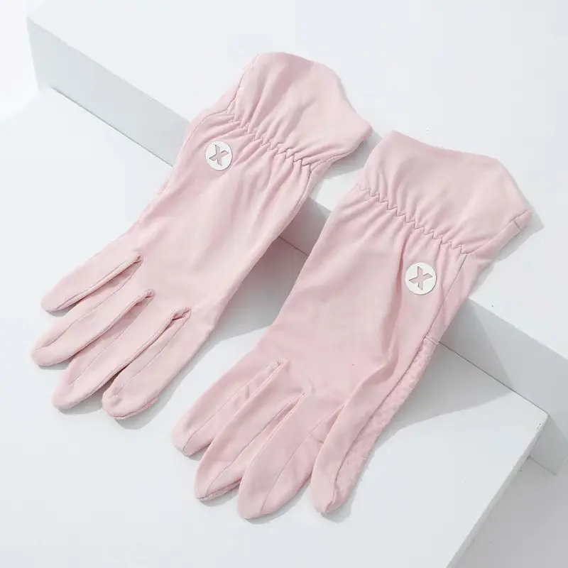 防晒手套女夏季防紫外线薄款翻盖露指冰丝运动防滑开车骑行速干