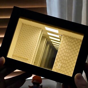 后室Level0深渊镜相框创意造景手办盲盒展示盒桌面摆件周边礼物