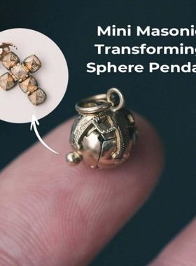Mini Masonic Transforming Sphere Pendant 迷你共济变形球吊坠