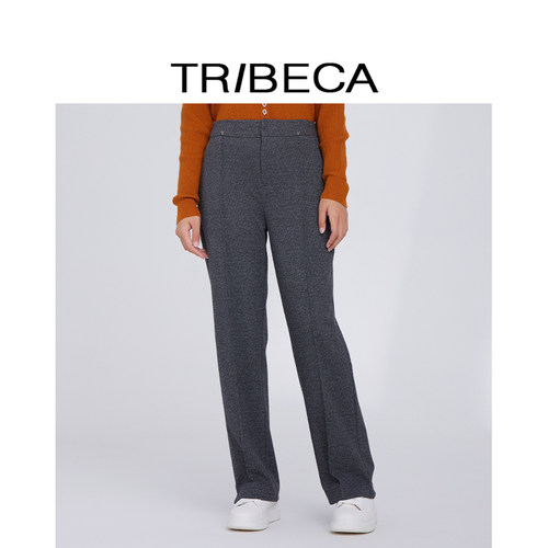 TRIBECA翠贝卡休闲纯色裤子