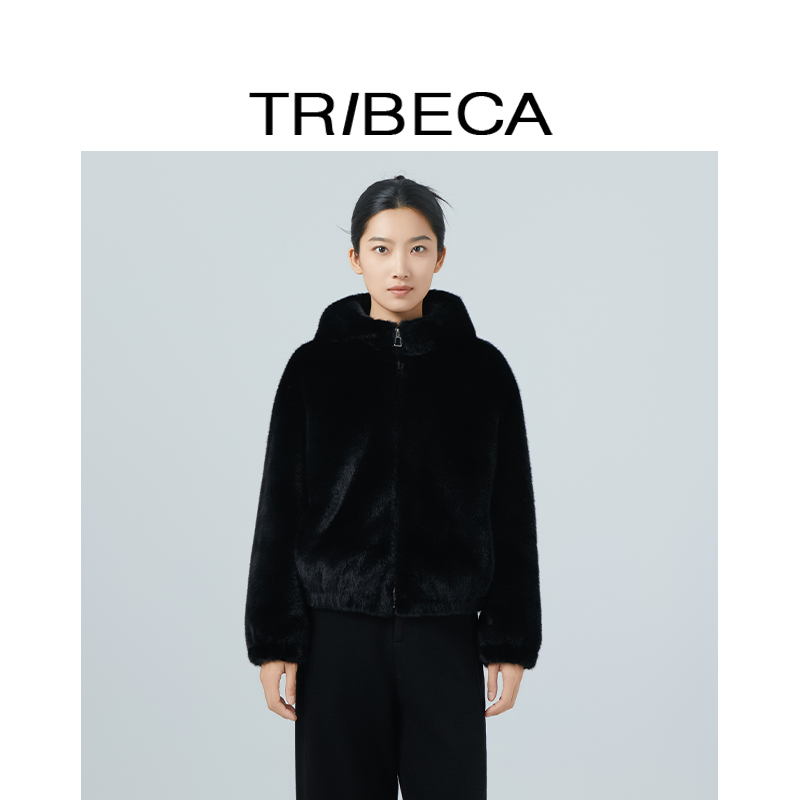 翠贝卡百搭黑色短外套女