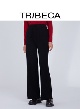 TRIBECA翠贝卡2024年商场同款秋冬新款通勤高腰休闲裤裤长裤女裤