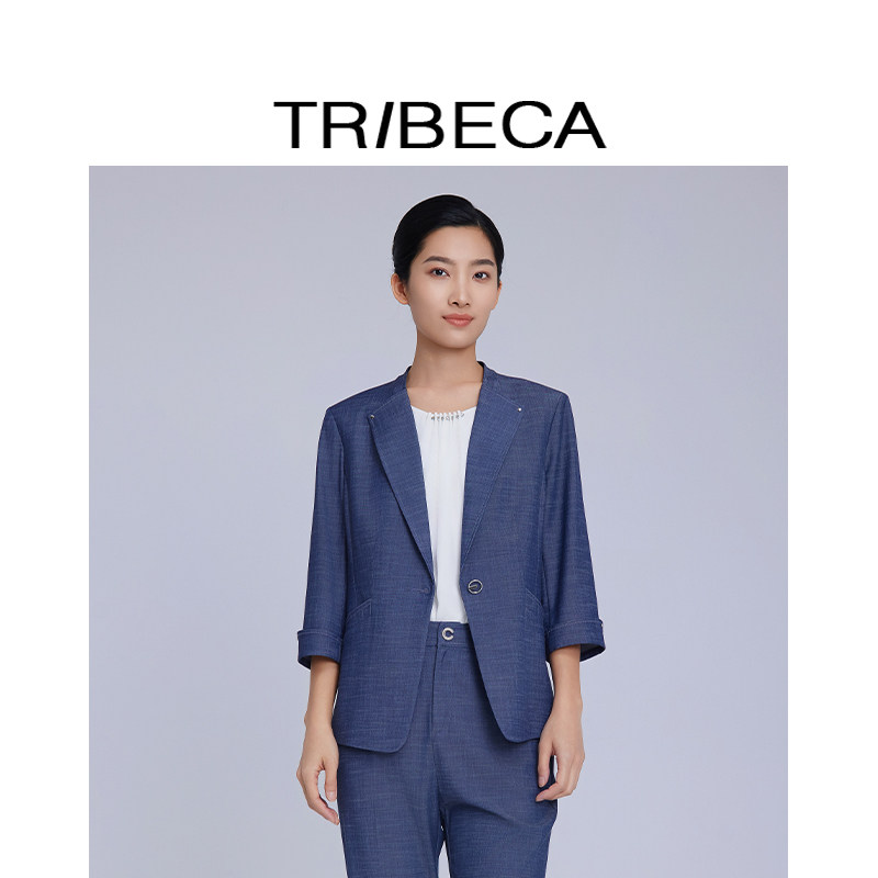 翠贝卡2025年春季新款通勤西服