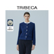 TRIBECA翠贝卡2025秋新款 商场同款 设计感小香风含绵羊毛短外套女