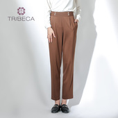 职业休闲百搭直筒九分裤 TRIBECA翠贝卡商场同款 秋季