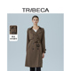 TRIBECA翠贝卡2025秋新款 商场同款 双排扣翻领复古美拉德风衣外套