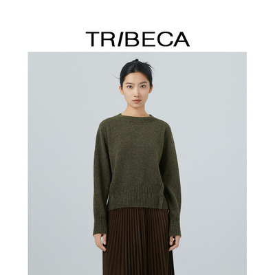 翠贝卡针织衫气质百搭通勤毛衣