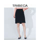 TRIBECA翠贝卡商场同款 秋女百搭开叉字高腰半身裙