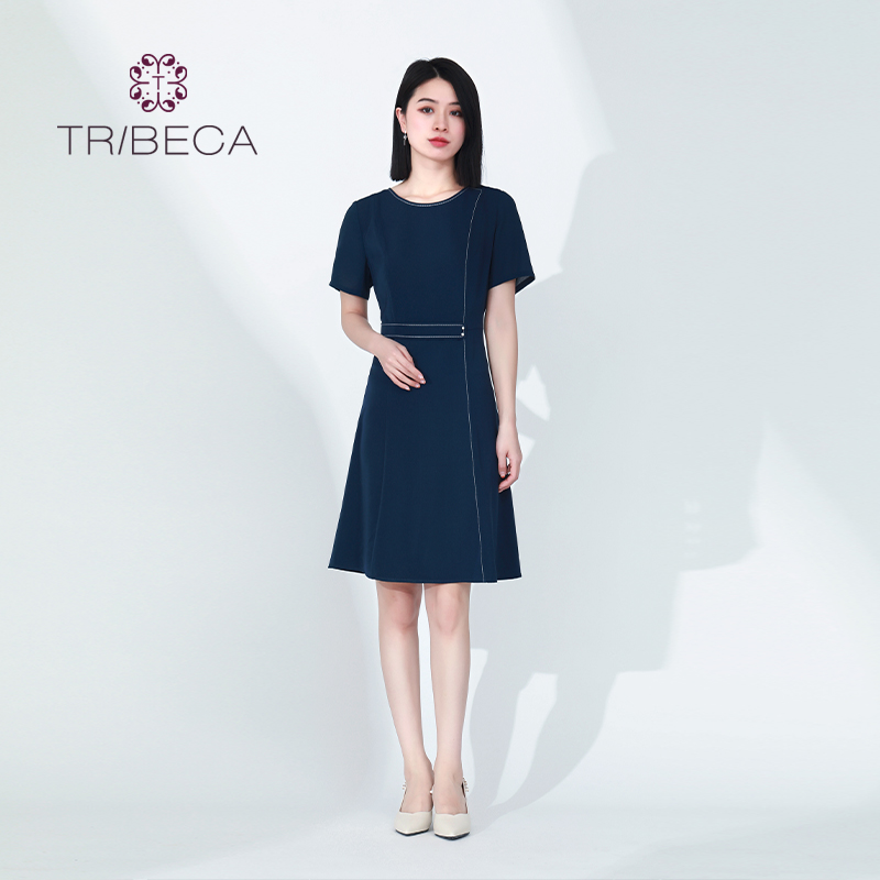翠贝卡2020夏女士短袖连衣裙