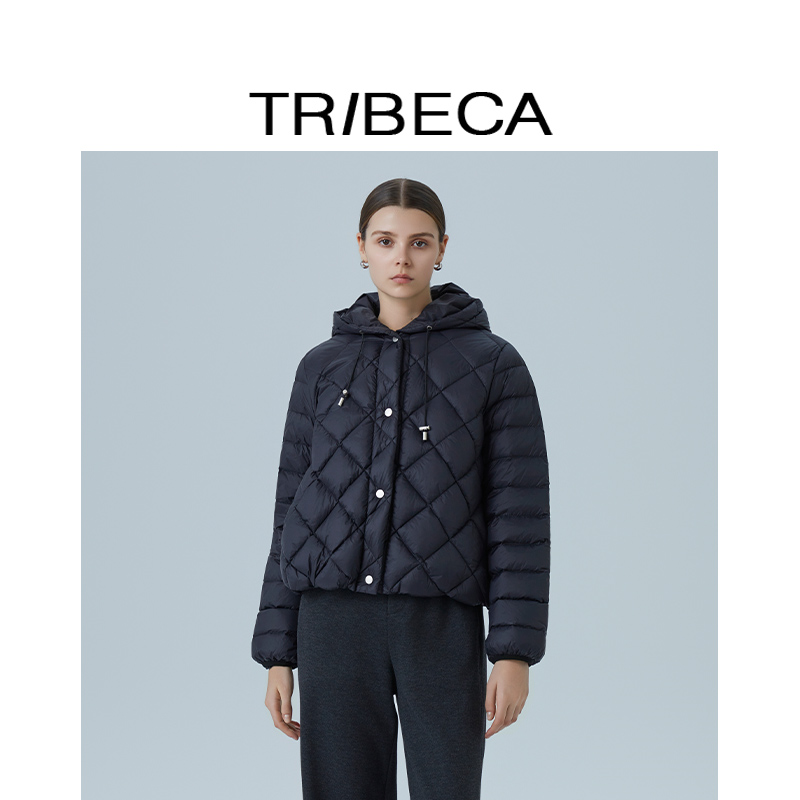 翠贝卡鹅绒短款羽绒服