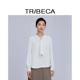 新款 商场同款 长袖 TRIBECA翠贝卡2025春季 飘带领休闲通勤内搭衬衫