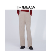 通勤直筒纯色长裤 TRIBECA翠贝卡2024年商场同款 休闲秋冬新款