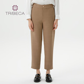TRIBECA翠贝卡商场同款 女宽松休闲通勤西裤 秋季 新款