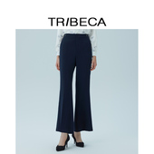 商场同款 简约微喇裤 西裤 TRIBECA翠贝卡2025秋新款 百搭长裤 女休闲
