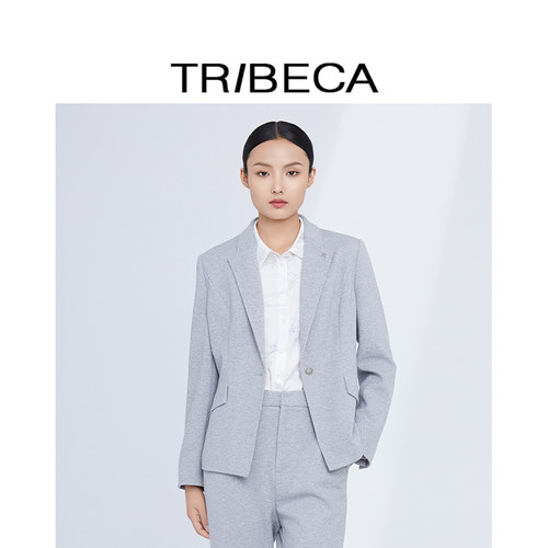 翠贝卡通勤长袖西服外套