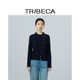 含绵羊毛设计感百搭套头针织衫 TRIBECA翠贝卡2025秋新款 商场同款