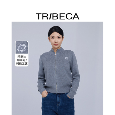 TRIBECA翠贝卡宽松休闲针织开衫