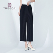 条纹休闲裤 女休闲时尚 商场同款 TRIBECA翠贝卡夏季