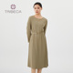 女长袖 TRIBECA翠贝卡秋新款 商场同款 收腰休闲连衣裙