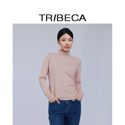 翠贝卡2025春无缝一体针织打底衫