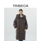 冬季 新款 商场同款 TRIBECA翠贝卡纯色长袖 长款 保暖连帽羽绒服