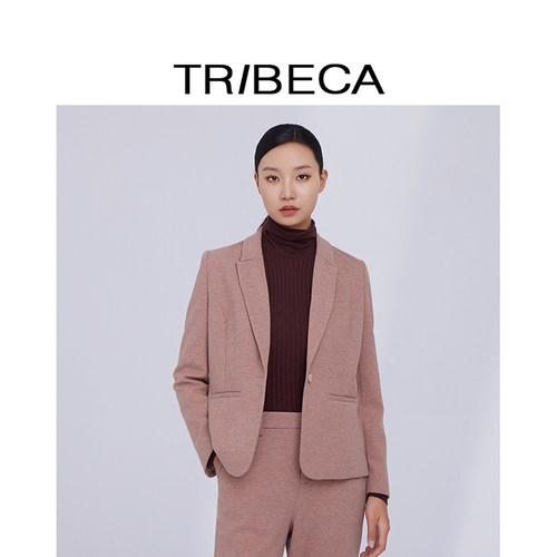 翠贝卡通勤长袖西服外套