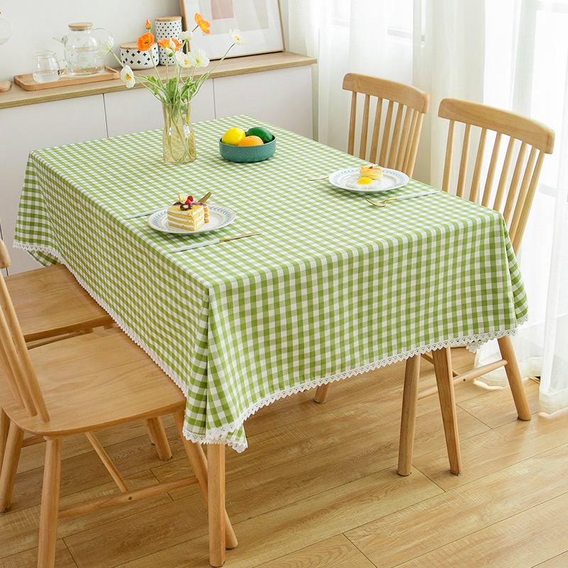 格子防油防水餐桌桌布