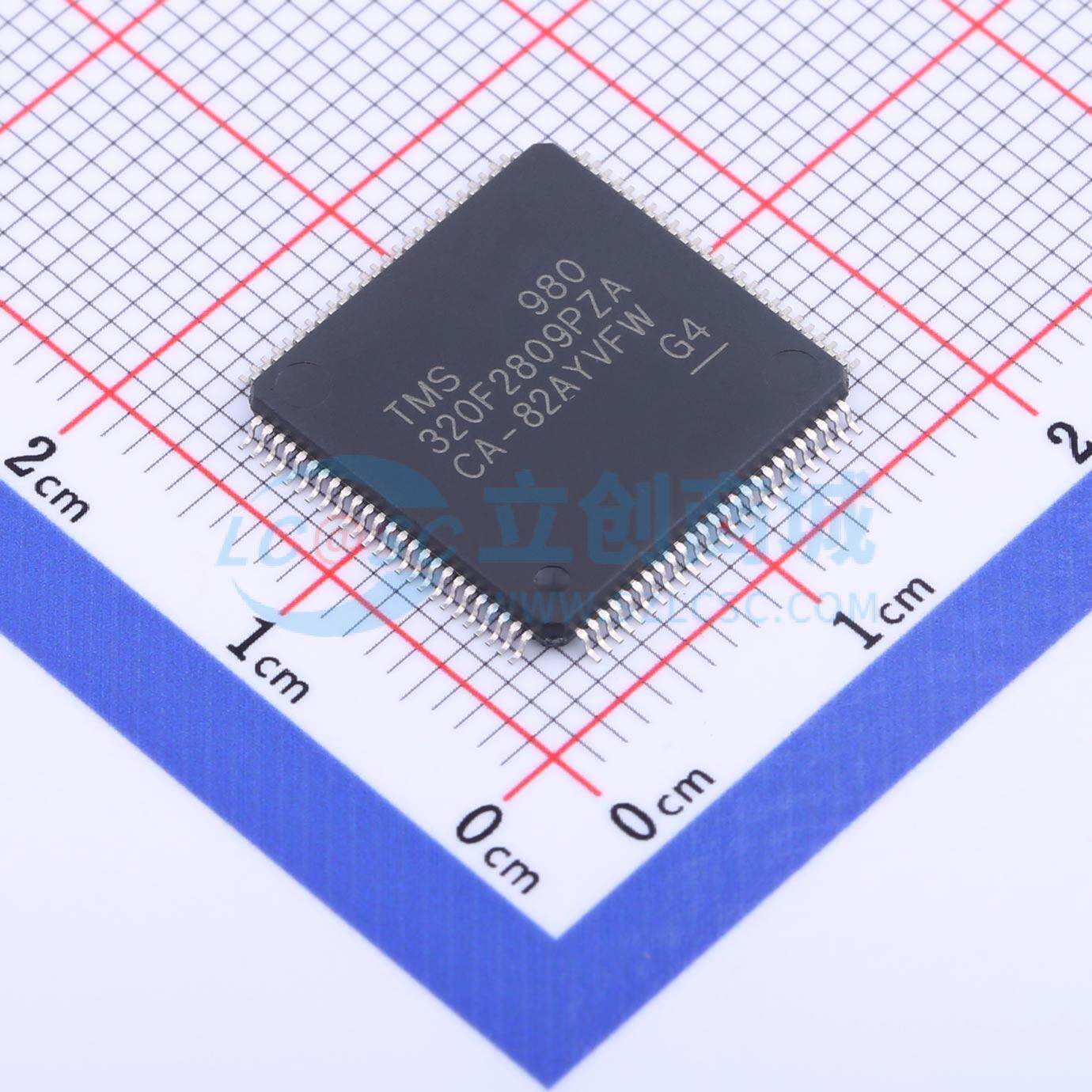 TMS320F2809PZA LQFP-100(14x14) 全新原装 TI(德州仪器) - 实物图