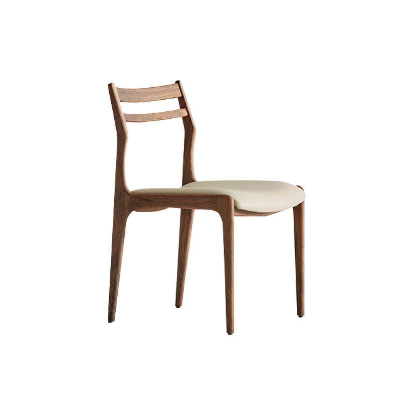 实木餐椅中古风餐厅家用高级感吃饭椅子意式极简设计师北欧书桌椅