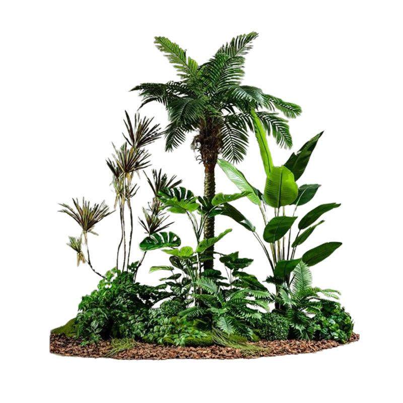 大型仿真绿植造景仿生植物组合景观室内假树落地摆件盆栽橱窗装饰