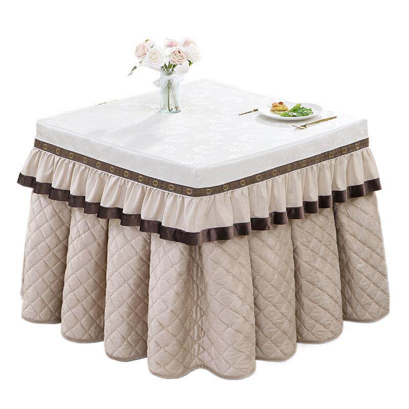 电炉罩防水防烫烤火桌子罩长方形套新款加厚加绒茶几火架被罩冬季