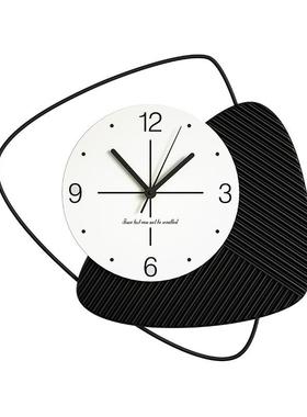 钟艺术装饰挂钟客厅钟钟表家用时大气挂表CHT22901网红静音石英轻