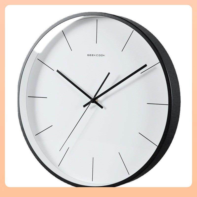 ▹意式极简挂钟客厅现代简约家用时钟挂墙静音钟表2024新款装饰