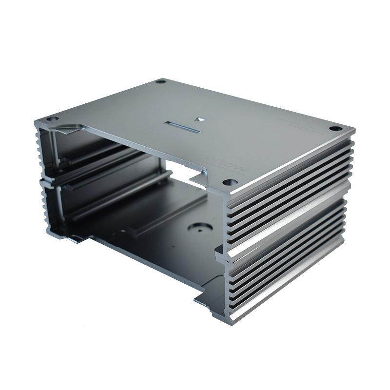 常供应电子散热片散热器电动汽车充电器冲型压源铝熟材电YWM铝制