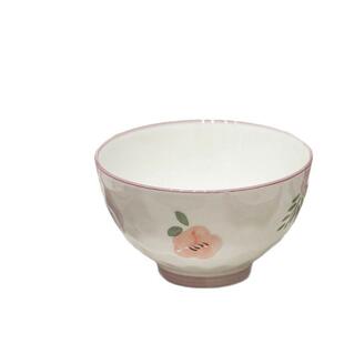 式紫花熏碗碟套装家用组合日档新款米0乔迁新居陶瓷餐具碗具饭碗