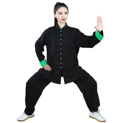 春夏棉麻女71740720太式极服中国风练功服夏季中武新术太极拳服洋