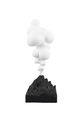 现代简约白色火山喷发创意摆件客厅样板房玄关家居软装饰品