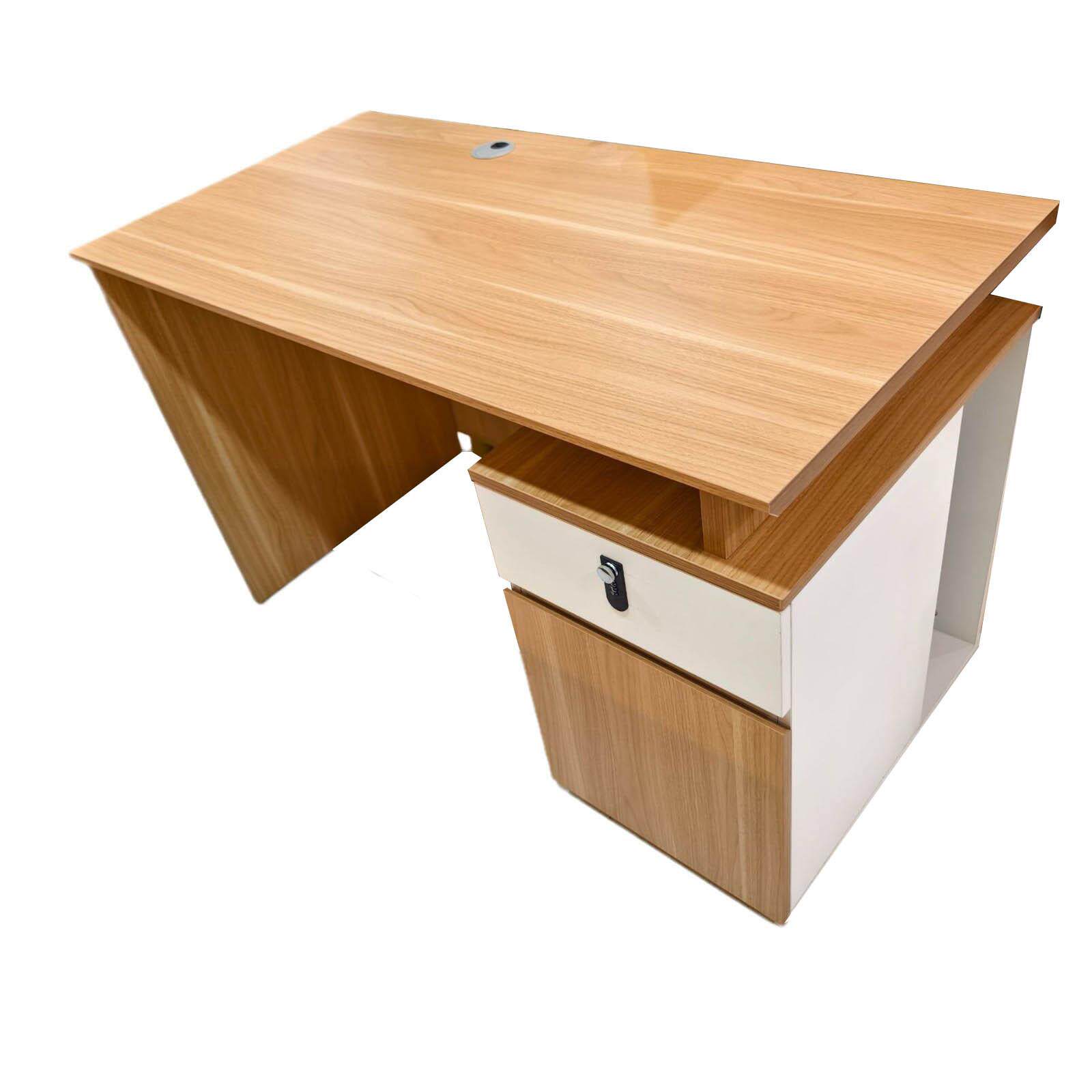 办公室单人电脑桌简易板式财务卡座办公桌员工简约带抽屉办公桌