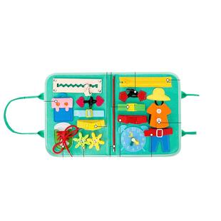 现货早教穿板毛学习忙毡碌板玩具教板毛毡育忙碌版衣穿衣学习板