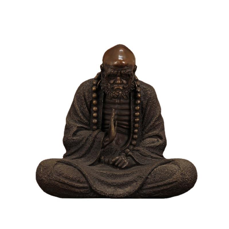 黄铜菩提达摩摆件达摩铜像居家佛堂寺庙佛像供奉家居客厅玄关摆设