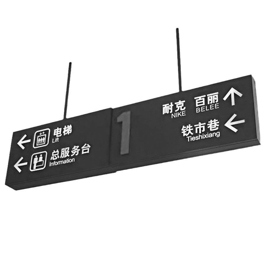 地下车库双面灯箱铝型材亚克力吊杆双面镂空LED吊挂灯箱工厂直销