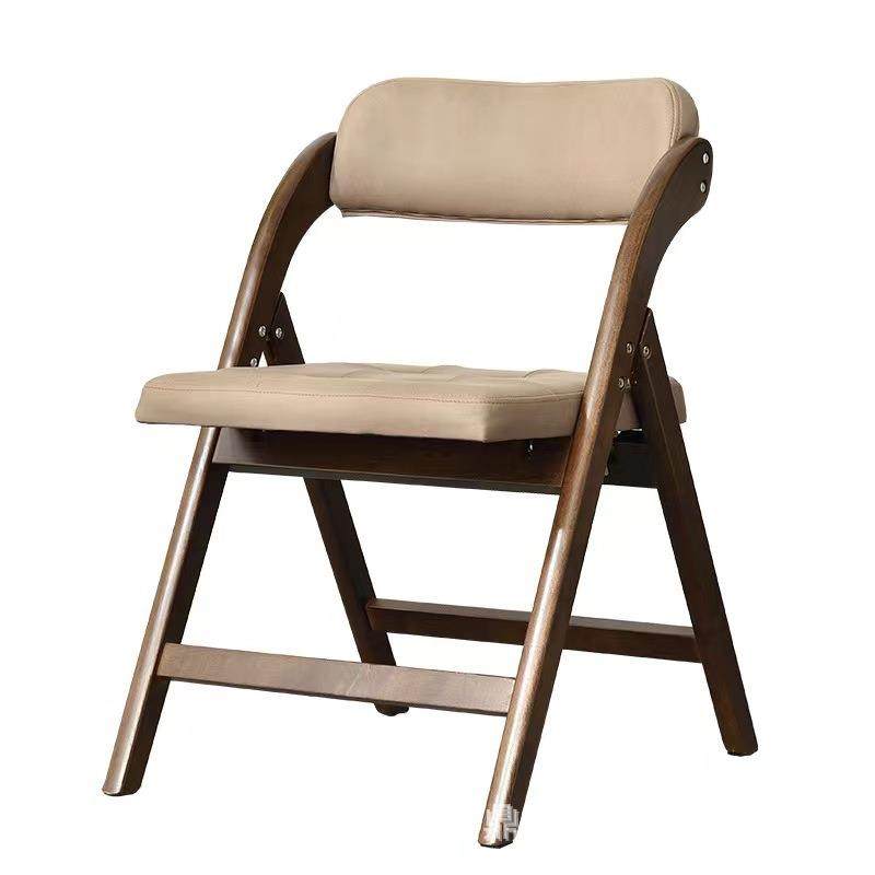 现货实木家用椅子现代简约可折叠梳妆台化妆凳久坐舒服靠背办公椅