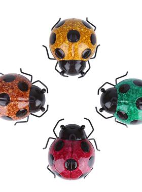 工品色黄色色红瓢虫摆件复古创意艺摆件金属装饰工A001-78艺品绿